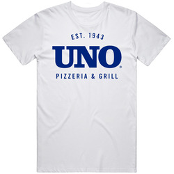 Uno Pizzeria And Grill Favourite Food Mens Size Large White T Shirt Uno Pizzeria And Grill Favourite Food Mens Size Large White T Shirt