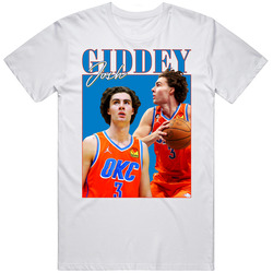 Josh Giddey 90s Style Mens Size Large White T Shirt Josh Giddey 90s Style Mens Size Large White T Shirt