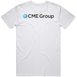Cme Group Inc Nasdaq Company Logo Employee Fan Mens Size Large White T Shirt Cme Group Inc Nasdaq Company Logo Employee Fan Mens Size Large White T Shirt