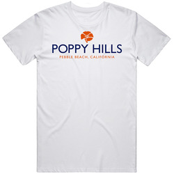 Poppy Hills Pebble Beach California Logo Golfing Fan Father's Day Mens Size Large White T Shirt Poppy Hills Pebble Beach California Logo Golfing Fan Father's Day Mens Size Large White T Shirt