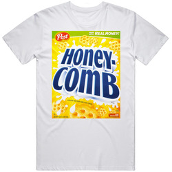Honeycomb Box Greatest Cereal Of All Time Breakfast Fan Foodie Mens Size Large White T Shirt Honeycomb Box Greatest Cereal Of All Time Breakfast Fan Foodie Mens Size Large White T Shirt