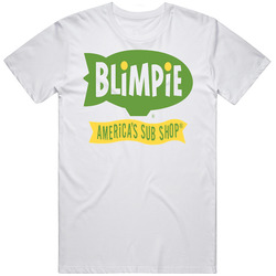 Blimpie Sub Sandwhich Restaurant Mens Size Large White T Shirt Blimpie Sub Sandwhich Restaurant Mens Size Large White T Shirt