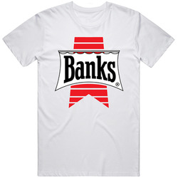 Banks Beer Logo Mens Size Large White T Shirt Banks Beer Logo Mens Size Large White T Shirt