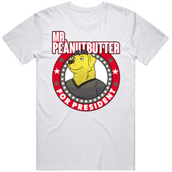 Mr Peanutbutter For President Bojack Horseman Adult Cartoon Character Campaign Parody T Shirt Mr Peanutbutter For President Bojack Horseman Adult Cartoon Character Campaign Parody T Shirt