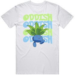 Oddish Pokemon Character Fan Mens Size Large White T Shirt Oddish Pokemon Character Fan Mens Size Large White T Shirt