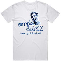 Simple Jack Mens Size Large White  T Shirt