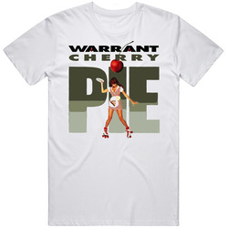 Warrant Cherry Pie Rock Music Band 80s Mens Size Large White T Shirt Warrant Cherry Pie Rock Music Band 80s Mens Size Large White T Shirt