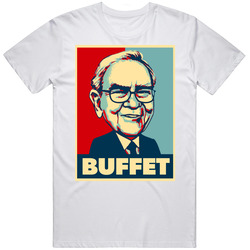 Warren Buffet Berkshire Hope Inspired Mens Size Large White T Shirt Warren Buffet Berkshire Hope Inspired Mens Size Large White T Shirt