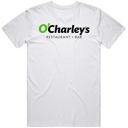 O Charley's Favourite Food Mens Size Large White T Shirt O Charley's Favourite Food Mens Size Large White T Shirt
