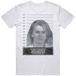 Tanya Harding Famous Sports Star Mugshot Police Department Mens Size Large White T Shirt Tanya Harding Famous Sports Star Mugshot Police Department Mens Size Large White T Shirt