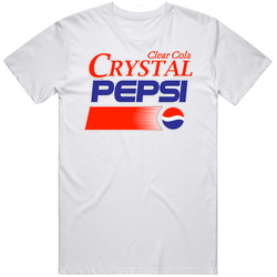 Clear Cola Crystal Pepsi Soda Pop 90s Drink Mens Size Large White T Shirt Clear Cola Crystal Pepsi Soda Pop 90s Drink Mens Size Large White T Shirt