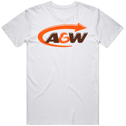 A&w American Favourite Food Mens Size Large White T Shirt A&w American Favourite Food Mens Size Large White T Shirt