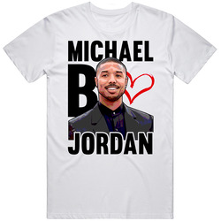 Michael B Jordan Love Sexiest Man Alive Mens Size Large White T Shirt Michael B Jordan Love Sexiest Man Alive Mens Size Large White T Shirt