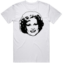 Rose Nylund Betty White Golden Girls 80s Tv Show Character Fan Mens Size Large White T Shirt Rose Nylund Betty White Golden Girls 80s Tv Show Character Fan Mens Size Large White T Shirt