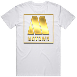 Motown Records Gold Logo Mens Size Large White T Shirt Motown Records Gold Logo Mens Size Large White T Shirt