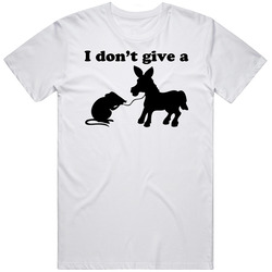 I Dont Give A Rats Ass Funny Adult Mens Size Large White T Shirt I Dont Give A Rats Ass Funny Adult Mens Size Large White T Shirt