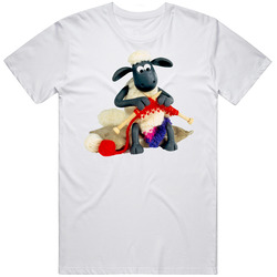 Shaun The Sheep Kids Cartoon Mens Size Large White T Shirt Shaun The Sheep Kids Cartoon Mens Size Large White T Shirt
