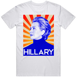 Hillary Clinton Soviet Style Poster 2016 Presidential Campaign Mens Size Large White T Shirt Hillary Clinton Soviet Style Poster 2016 Presidential Campaign Mens Size Large White T Shirt