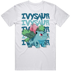 Ivysaur Pokemon Love Heart Video Game Cartoon Fan Mens Size Large White T Shirt Ivysaur Pokemon Love Heart Video Game Cartoon Fan Mens Size Large White T Shirt