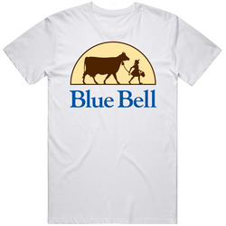 Blue Bell Creameries Best Ice Cream Brand Dessert Treat Logo Mens Size Large White T Shirt Blue Bell Creameries Best Ice Cream Brand Dessert Treat Logo Mens Size Large White T Shirt