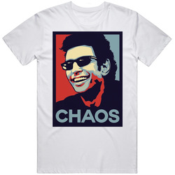 Dr Ian Malcolm Jurassic Park Chaos Hope Style Mens Size Large White T Shirt Dr Ian Malcolm Jurassic Park Chaos Hope Style Mens Size Large White T Shirt