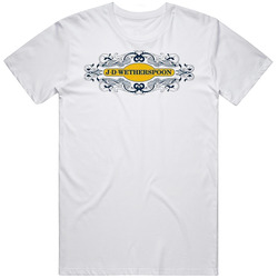 J D Wetherspoon Uk Chain Restaurants Logo Mens Size Large White T Shirt J D Wetherspoon Uk Chain Restaurants Logo Mens Size Large White T Shirt