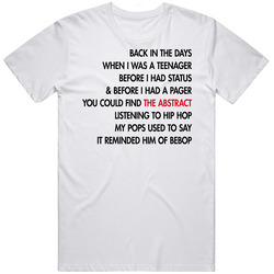 Q Tip Rap Hip Hop Lyrics Song Cool Music Mens Size Large White T Shirt Q Tip Rap Hip Hop Lyrics Song Cool Music Mens Size Large White T Shirt
