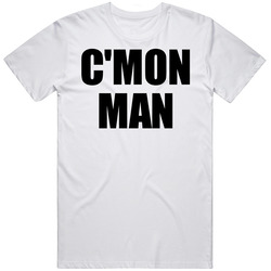 C Mon Man Football Quote Funny Mens Size Large White T Shirt C Mon Man Football Quote Funny Mens Size Large White T Shirt