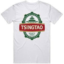 Tsingtao Chinese Beer Mens Size Large White T Shirt Tsingtao Chinese Beer Mens Size Large White T Shirt