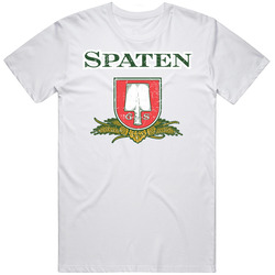 Spaten Cool Beer Brand Logo Drinking Alcohol Mens Size Large White T Shirt Spaten Cool Beer Brand Logo Drinking Alcohol Mens Size Large White T Shirt
