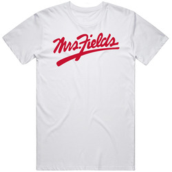 Mrs Fields Cookies Popular Bakery Desserts Mens Size Large White T Shirt Mrs Fields Cookies Popular Bakery Desserts Mens Size Large White T Shirt