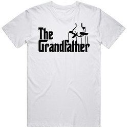 The Grandfather Godfather Parody Funny Mens Size Large White T Shirt The Grandfather Godfather Parody Funny Mens Size Large White T Shirt