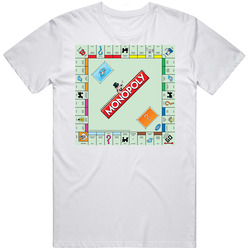 Monopoly Board Game Halloween Costume Mens Size Large White T Shirt Monopoly Board Game Halloween Costume Mens Size Large White T Shirt