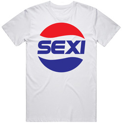 Sexi Pepsi Sexy Logo Parody Sassy Mens Size Large White T Shirt Sexi Pepsi Sexy Logo Parody Sassy Mens Size Large White T Shirt