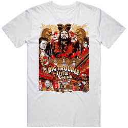 Big Trouble In Little China Mens Size Large White T Shirt Big Trouble In Little China Mens Size Large White T Shirt
