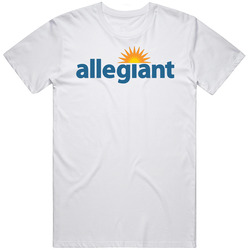 Allegiant Travel Company Nasdaq Company Logo Employee Fan Mens Size Large White T Shirt Allegiant Travel Company Nasdaq Company Logo Employee Fan Mens Size Large White T Shirt
