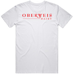 Oberweis Dairy Ice Cream Snack Food Logo Mens Size Large White T Shirt Oberweis Dairy Ice Cream Snack Food Logo Mens Size Large White T Shirt