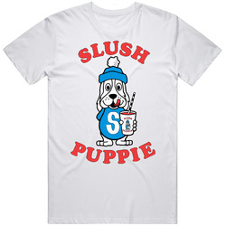 Slush Puppie 80's Retro Mens Size Large White  T Shirt