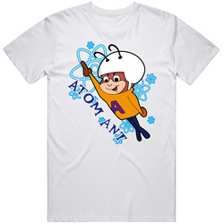 Atom Ant Flying Superhero Retro 60s Cartoon Fan Mens Size Large White T Shirt Atom Ant Flying Superhero Retro 60s Cartoon Fan Mens Size Large White T Shirt