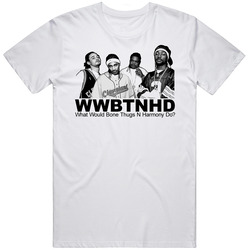 What Would Bone Thugs N Harmony Do Mens Size Large White T Shirt What Would Bone Thugs N Harmony Do Mens Size Large White T Shirt