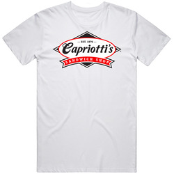 Capriotti's Sub Sandwhich Restaurant Mens Size Large White T Shirt Capriotti's Sub Sandwhich Restaurant Mens Size Large White T Shirt