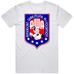 American Wrestling Association Sports Mens Size Large White T Shirt American Wrestling Association Sports Mens Size Large White T Shirt