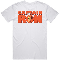 Captain Ron Movie Mens Size Large White  T Shirt