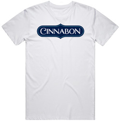 Cinnabon Popular Bakery Cinnamon Roll Desert Shop Mens Size Large White T Shirt Cinnabon Popular Bakery Cinnamon Roll Desert Shop Mens Size Large White T Shirt