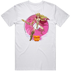 Shera Princess Of Power He Man Retro Classic Mens Size Large White T Shirt Shera Princess Of Power He Man Retro Classic Mens Size Large White T Shirt
