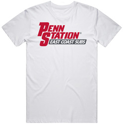 Penn Station East Coast Sub Sandwhich Restaurant Mens Size Large White T Shirt Penn Station East Coast Sub Sandwhich Restaurant Mens Size Large White T Shirt