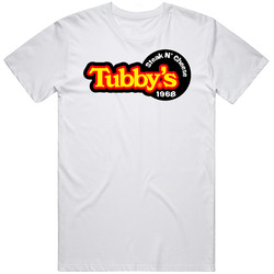 Tubby's 1968 Sandwhich Restaurant Mens Size Large White T Shirt Tubby's 1968 Sandwhich Restaurant Mens Size Large White T Shirt