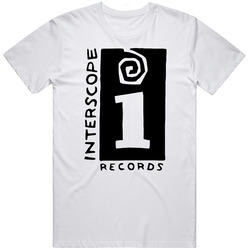 Interscope Records Hip Hop Record Label Music Lovers Mens Size Large White T Shirt Interscope Records Hip Hop Record Label Music Lovers Mens Size Large White T Shirt