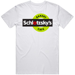 Schlotzshy's Favourite Food Mens Size Large White T Shirt Schlotzshy's Favourite Food Mens Size Large White T Shirt
