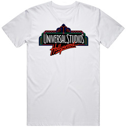 Universal Studios Hollywood Theme Park Sign Mens Size Large White T Shirt Universal Studios Hollywood Theme Park Sign Mens Size Large White T Shirt